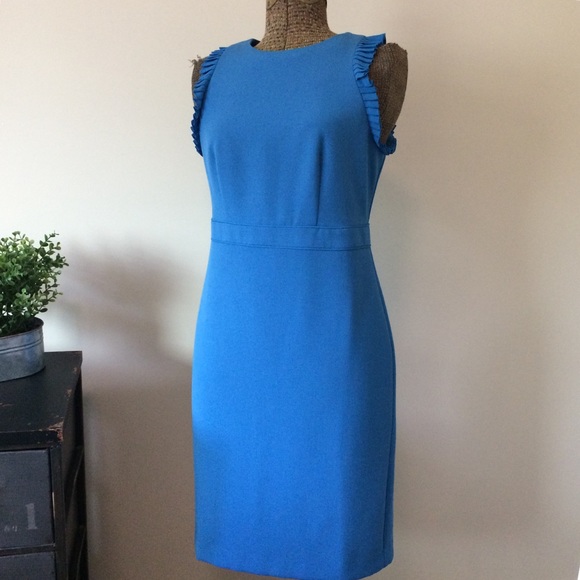 Ann Taylor Pleat Trim Sheath Dress <2> - Picture 1 of 12